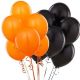 Black and Orange Balloon Bouquet (24 pcs)