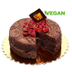 Vegan Chocolate Raspberry Quinoa Cake