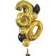 Any Age Birthday Balloon Arrangement GOLD