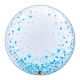 Blue Confetti Dots Bubble Balloon