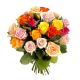 12 Mixed Coloured Roses Bouquet