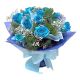12 Blue Sapphire Roses