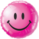 Wild Berry Smilie Face Foil Balloon